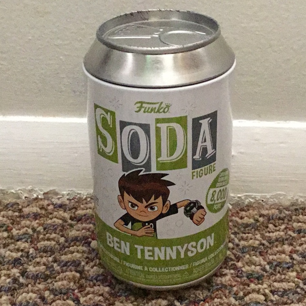 Funko Ben Tennyson Soda Figure glow in the dark chase  - Green and Silver